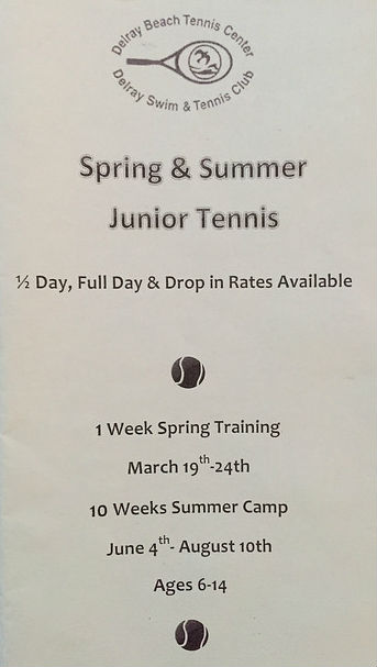 Junior Tennis Program