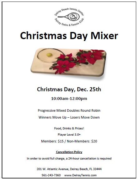 Christmase Day Tennis Mixer