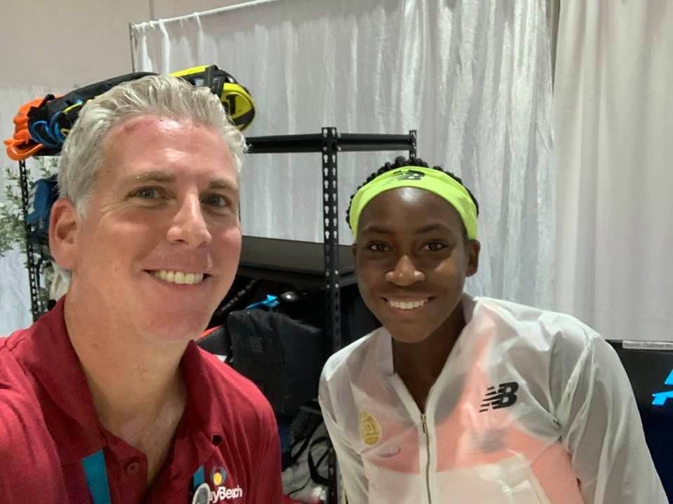 Coco Gauff with Ivan Baron