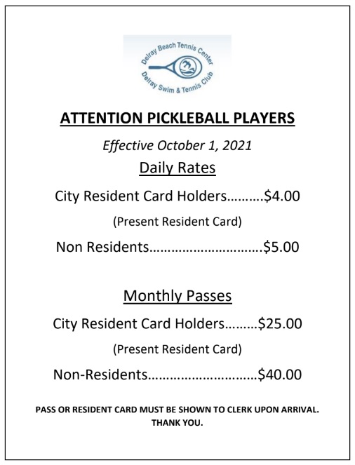 Pickleball Pass New