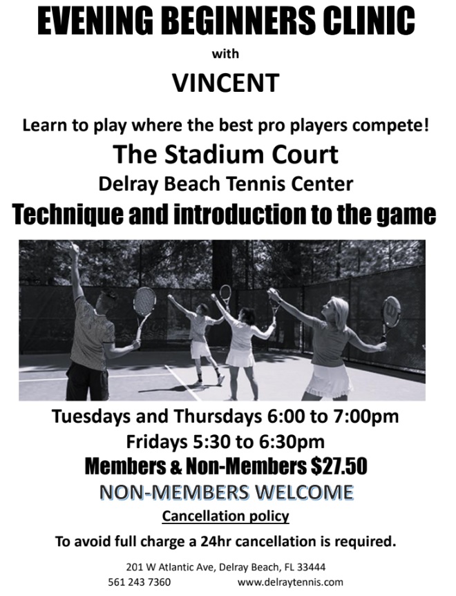 Tennis Beginner Clinic