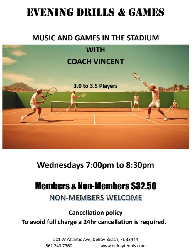 Tennis Evening Drills
