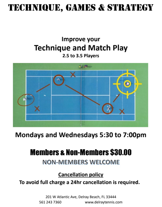 Tennis Technique and Games