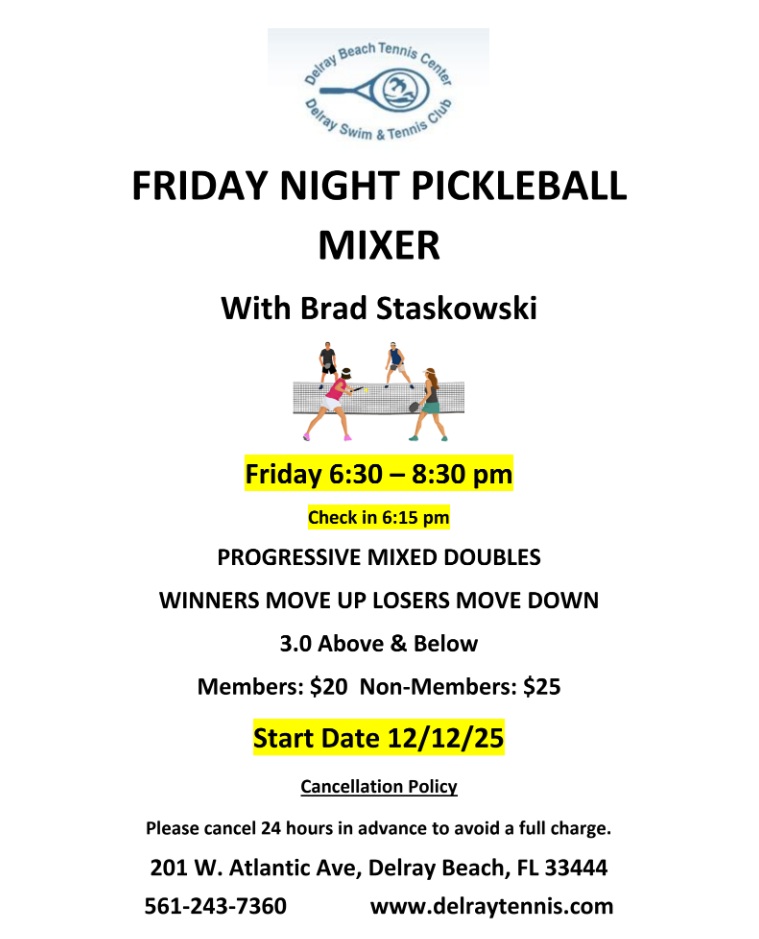 Friday Night Pickleball Mixer