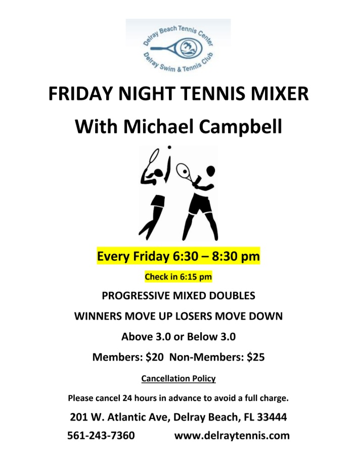 Friday Night Tennis Mixer NEW