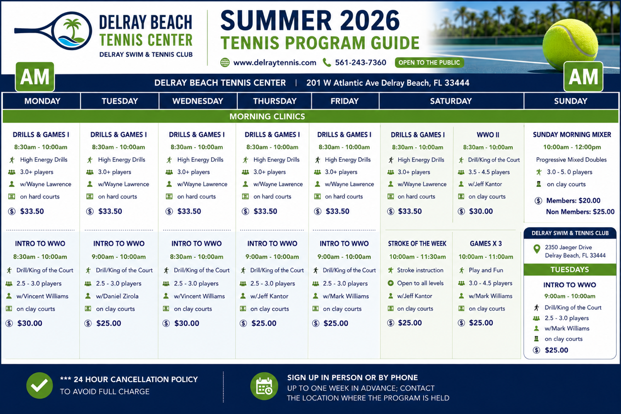 Summer 2026 Tennis AM