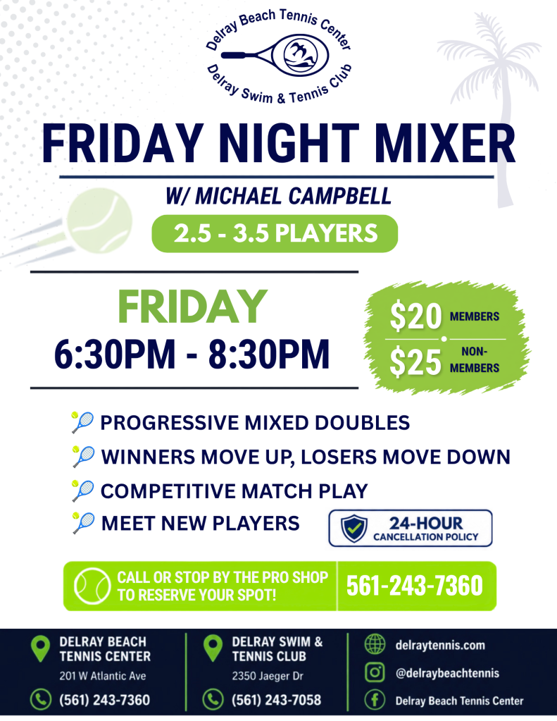 Friday Night Mixer - Tennis
