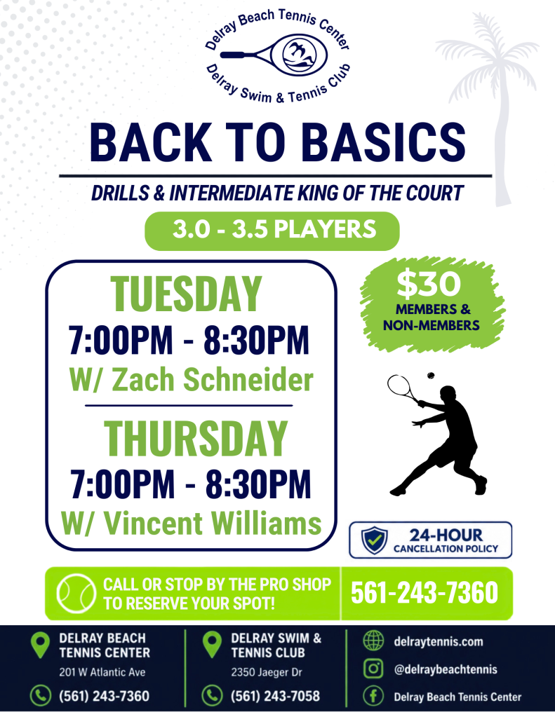 Back to Basics - Delray Tennis Center