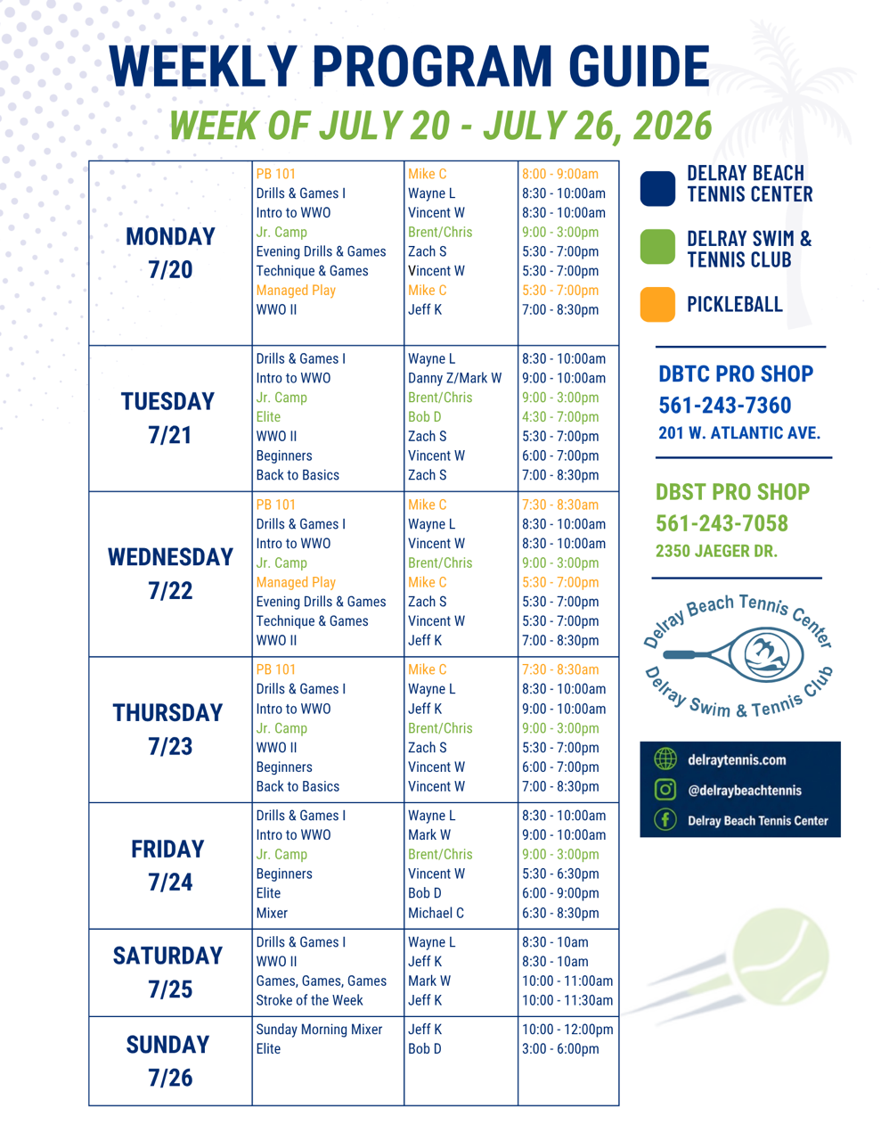 Delray Tennis Program