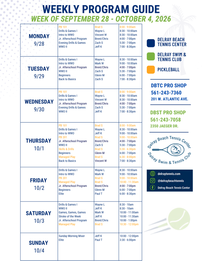 Tennis Plan Delray Beach